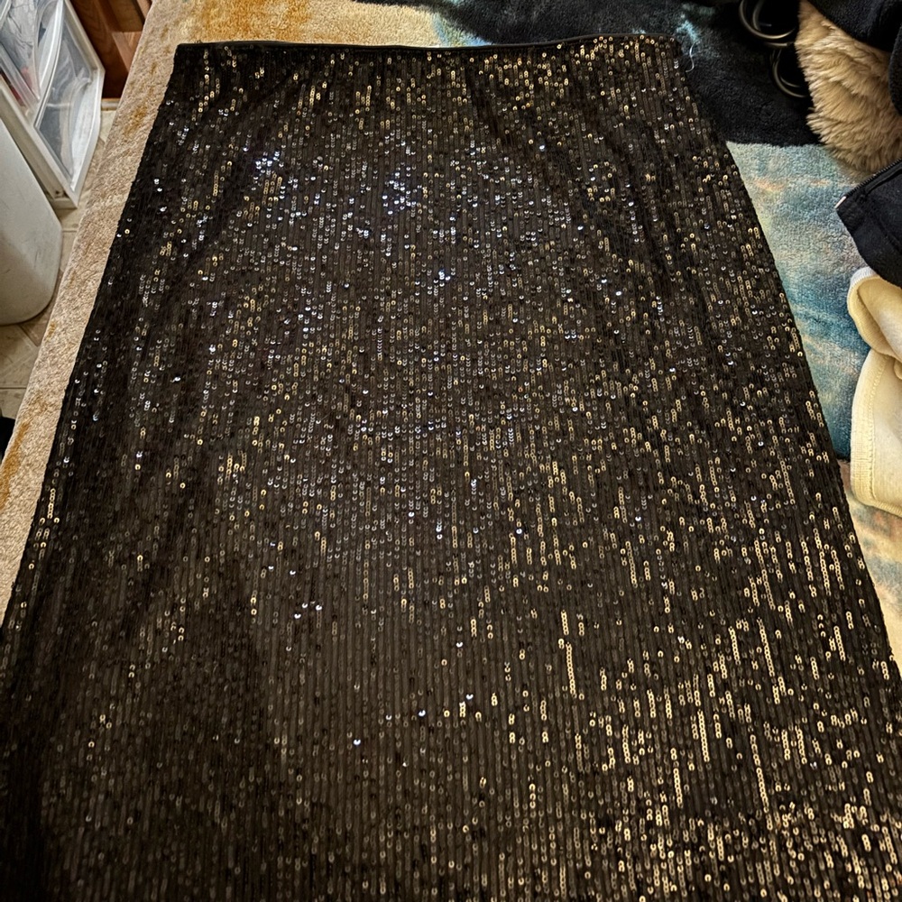Black skirt sparkling